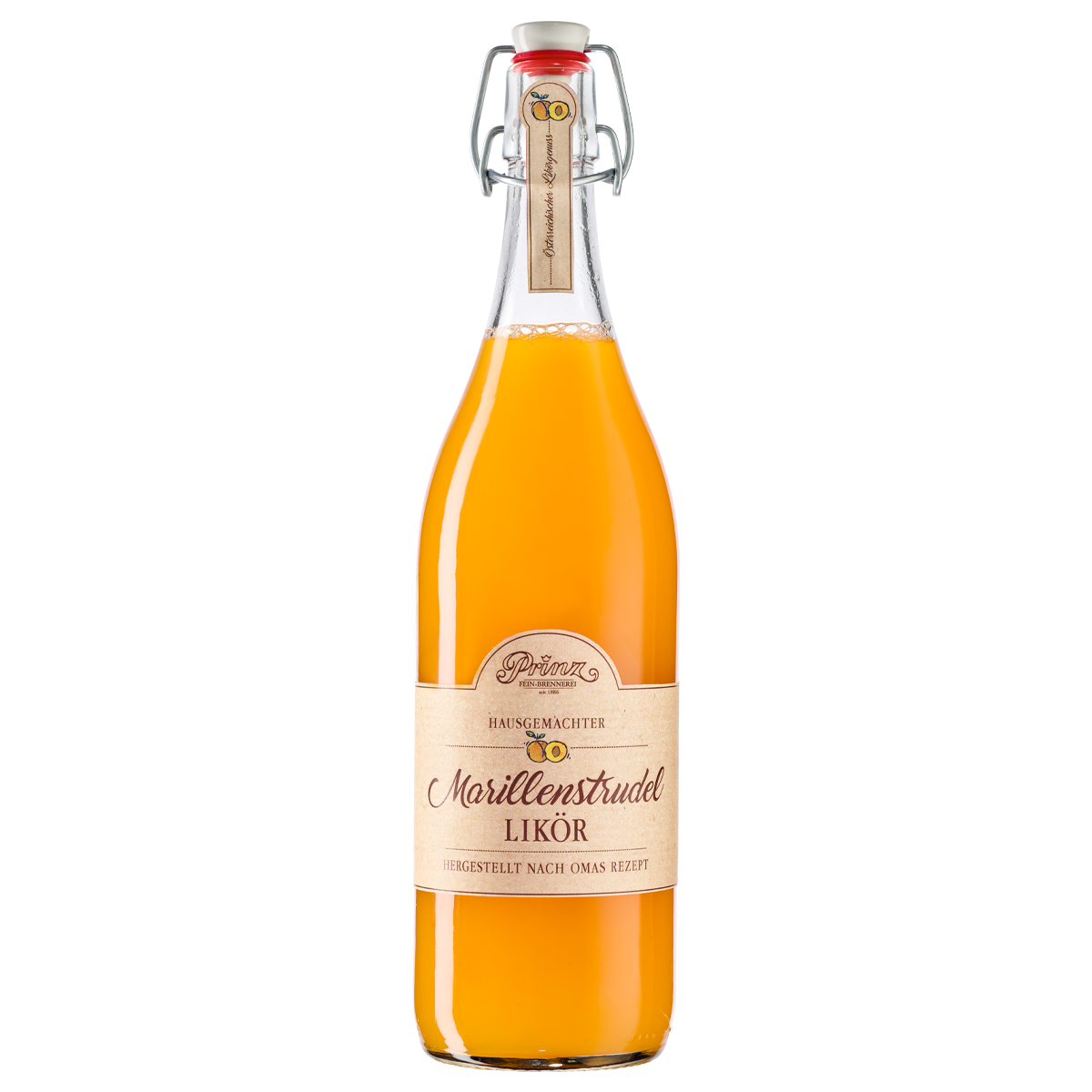 Prinz Marillenstrudel Likör 16% vol.