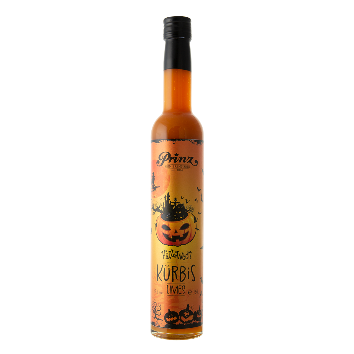 Prinz Halloween Kürbis-Limes 16% vol.