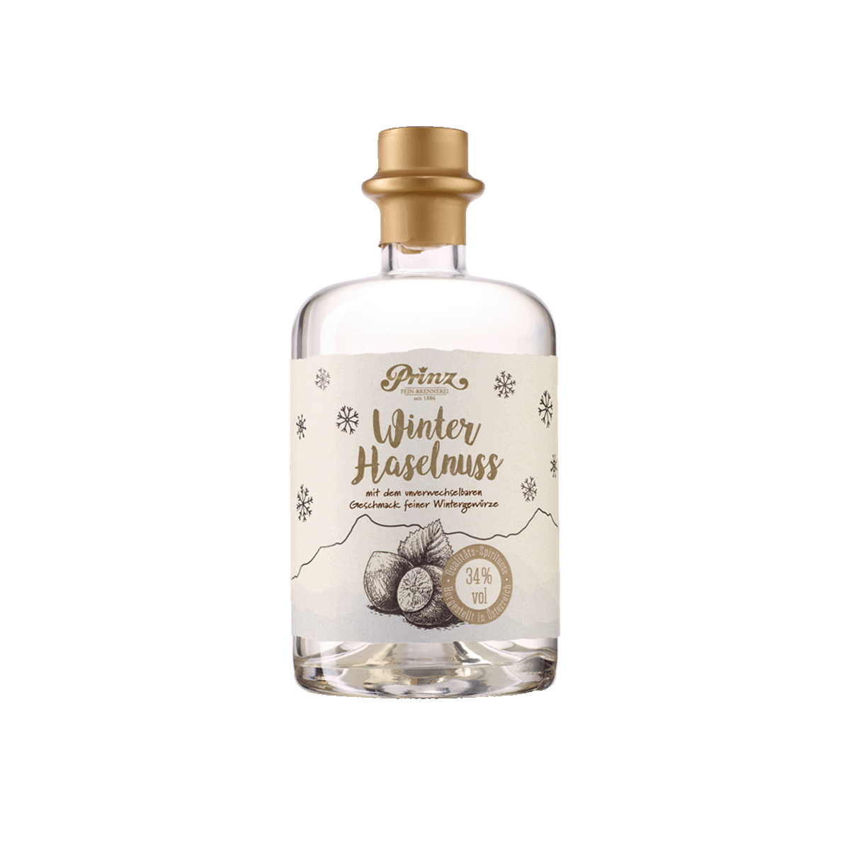 Prinz Winter Haselnuss 34% vol