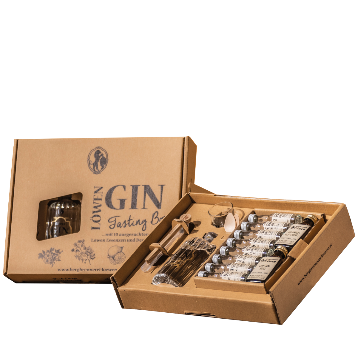 Bergbrennerei Löwen Löwen Gin Tasting Box 40% vol