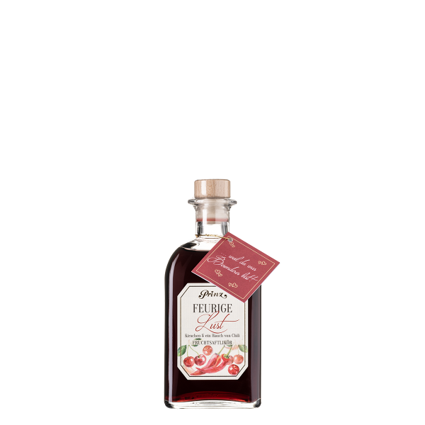 Feurige Lust Likör Kirschen und Chili 16% Vol.