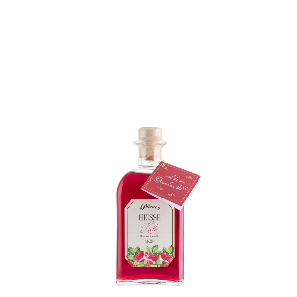 HEISSE LIEBE LIKÖR - Himbeer -Vanille 16 % Vol.